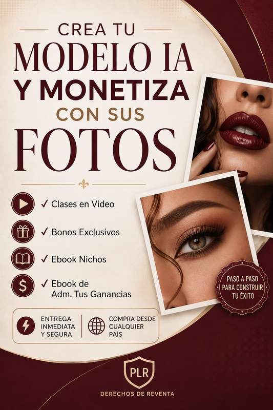 Crea tu modelo IA y monetiza con sus fotos.